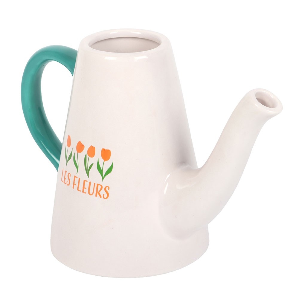 Something Different - Les Fleurs Tulip Ceramic Watering Can Vase - Mehrfarben